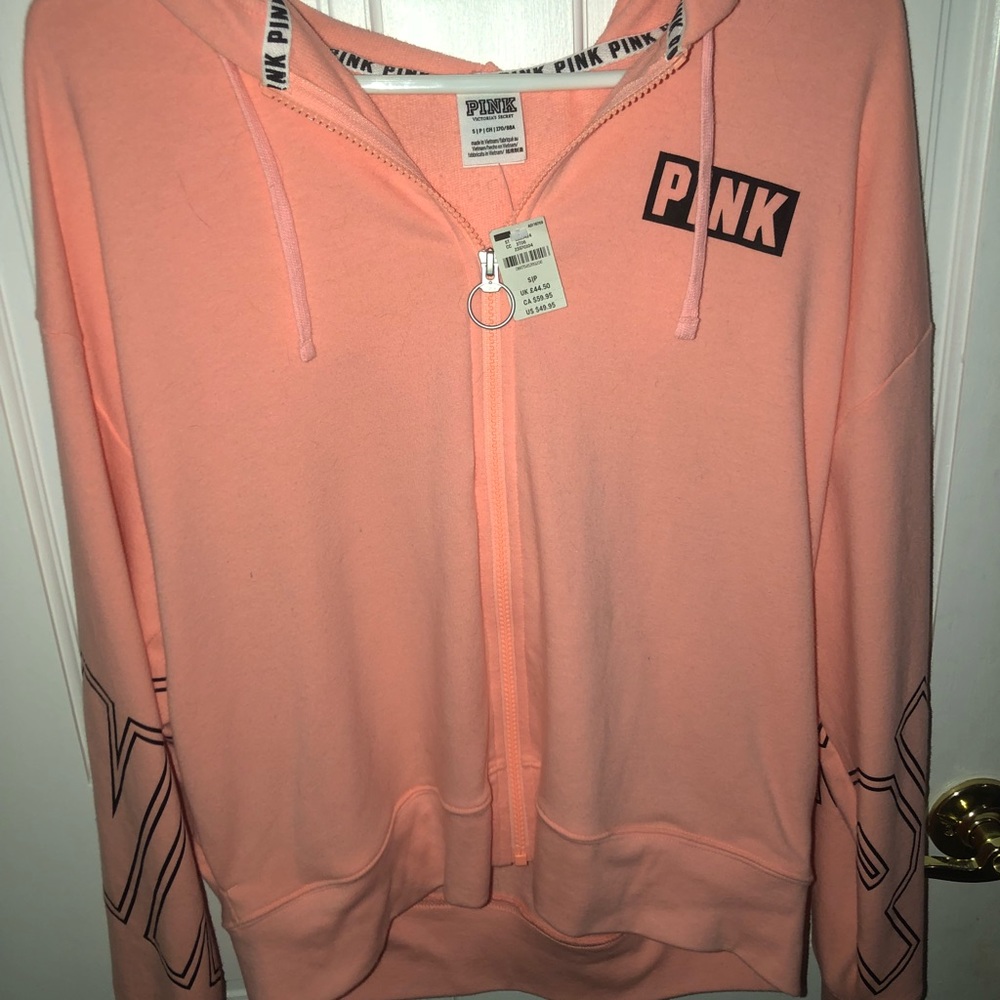 🍊PINK Victoria secret sweater orange 🍊